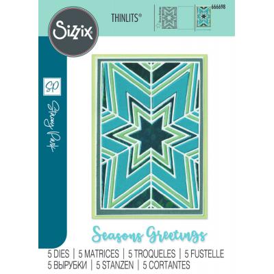 Sizzix Thinlits Stacey Park Cutting Dies - Cosmopolitan Christmas, Star Bright