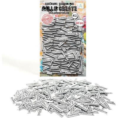 AALL and Create Ephemera Die-Cuts - Serene Sayings