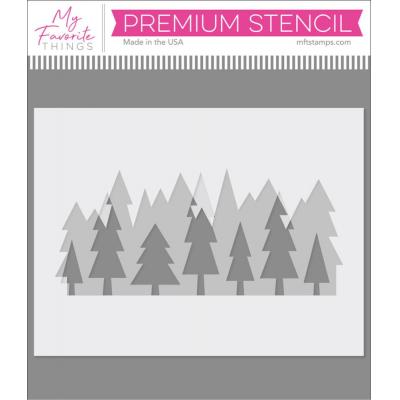 My Favorite Things Stencil - Layered Treeline