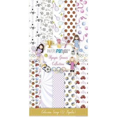 Papers For You Olympic Games Niñas - Slim Scrap Paper Pack