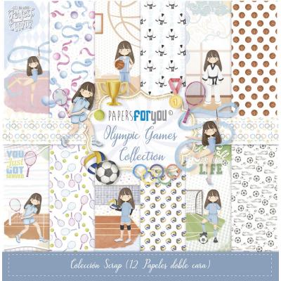 Papers For You Olympic Games Niñas - Scrap Paper Pack