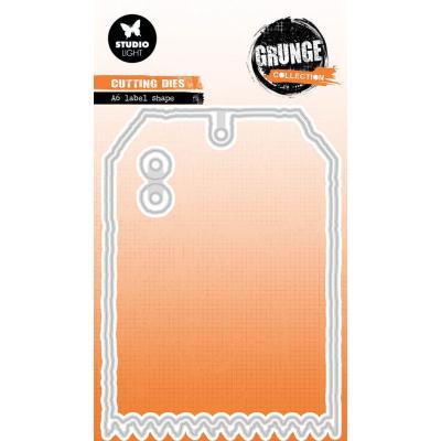 StudioLight Grunge Cutting Dies - A6 Label Shape