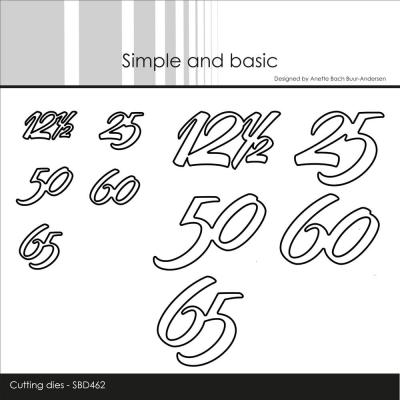 Simple and Basic Cutting Dies - Anniversay Years