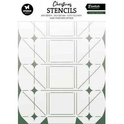 StudioLight Stencil - Candy Gift Box