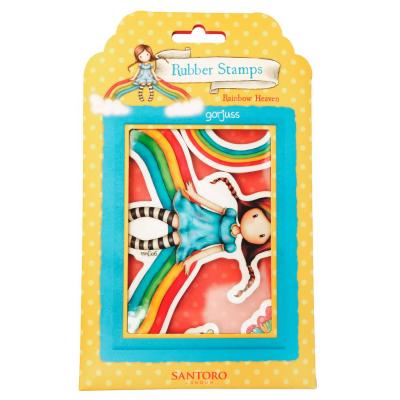 StudioLight Gorjuss Rubber Stamps - Rainbow Heaven