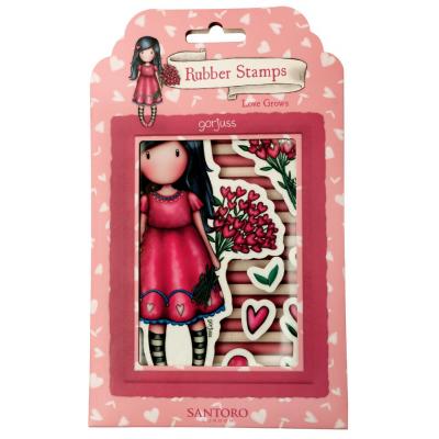 StudioLight Gorjuss Rubber Stamps - Love Grows