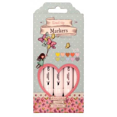 StudioLight Gorjuss - Dual Tip Markers Pastels