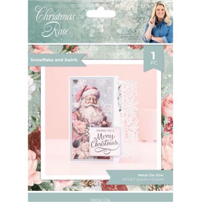 Crafter's Companion Christmas Rose - Snowflakes and Swirls