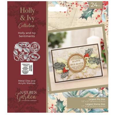 Crafter's Companion Holly & Ivy - Holly and Ivy Sentiment