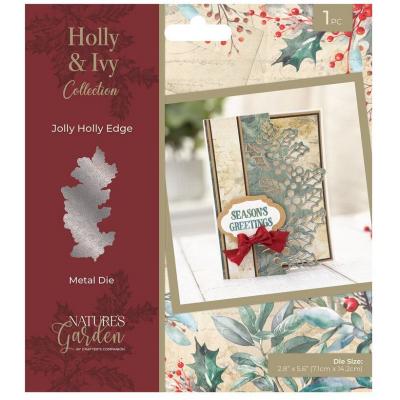 Crafter's Companion Holly & Ivy - Jolly Holly Edge