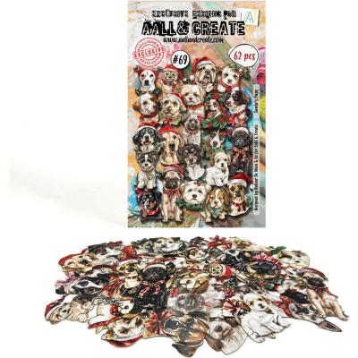 Aall and Create Ephemera Die-Cuts - Santa’s Pups