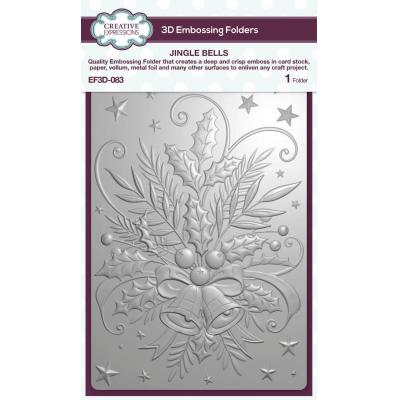 Creative Expressions 3D Embossing Folder - Jingle Bells
