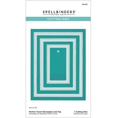 Spellbinders Etched Dies - Perfect Touch Rectangles and Tag