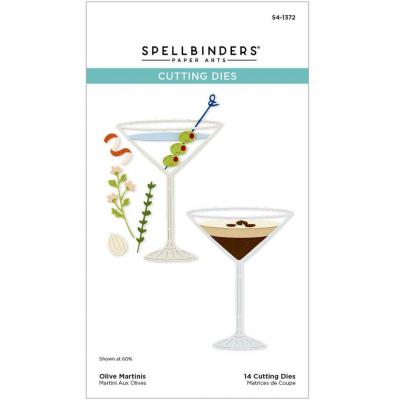 Spellbinders Etched Dies - Olive Martinis