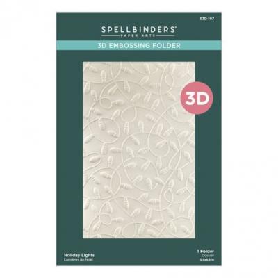 Spellbinders Embossing Folder - Holiday Lights