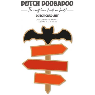 Dutch Doobadoo Dutch Card Art - Signpost Bat