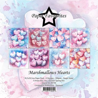 Paper Favourites Paper Pack - Marshmallows Hearts
