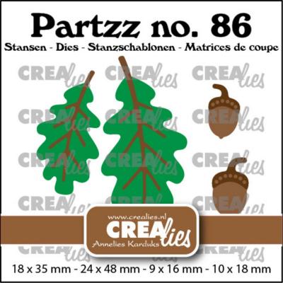 Crealies Cutting Dies - Acorns and Oak Leaves