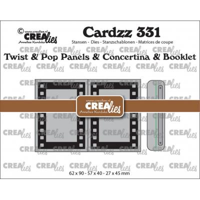 Crealies Cutting Dies - Twist & Pop B5 Panels & Concertina Card & Booklet Filmstrip