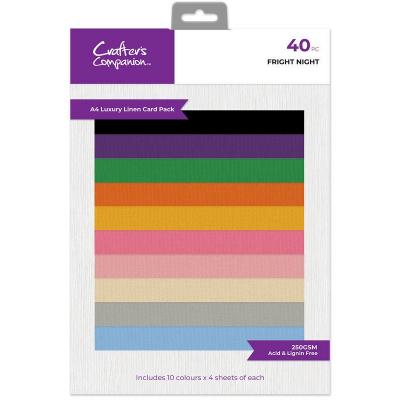 Crafter's Companion Halloween Character Boxes - Luxury Linen Cardstock Pack