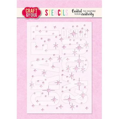 Craft & You Design Stencil  - Sparks