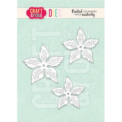 Craft & You Design Dies - Magda's Poinsettia Small Flower