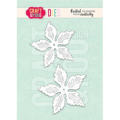 Craft & You Design Dies - Magda's Poinsettia Big Flower