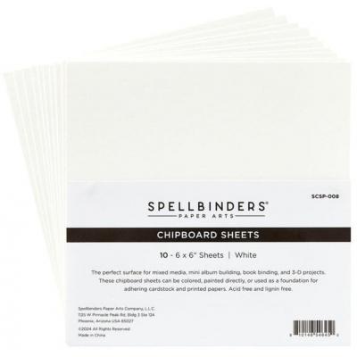 Spellbinders  Chipboard Sheets - White