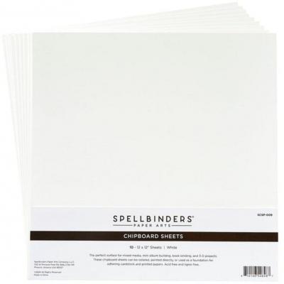 Spellbinders Chipboard Sheets - White
