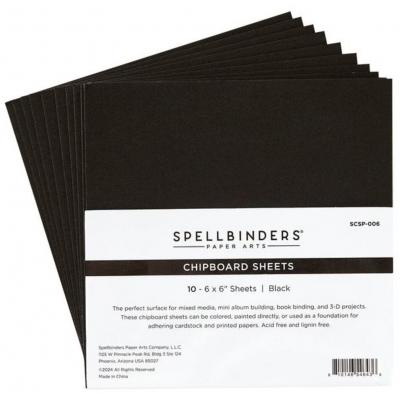 Spellbinders  Chipboard Sheets - Black