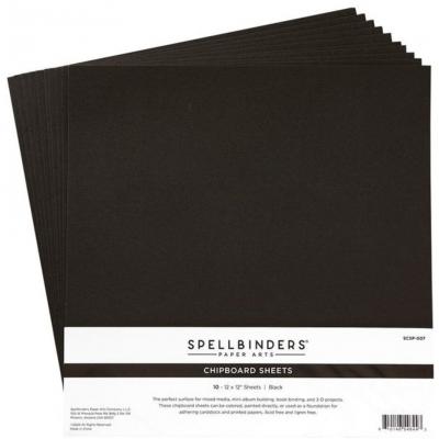 Spellbinders Chipboard Sheets - Black