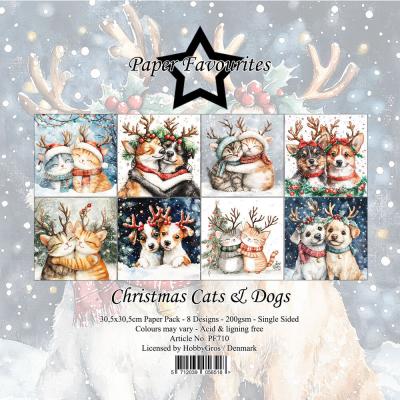 Paper Favourites Paper Pad - Christmas Cats & Dogs