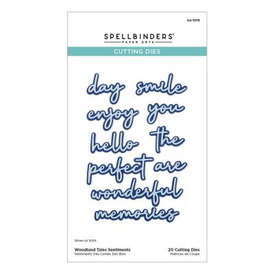 Spellbinders Etched Dies - Woodland Tales Sentiments