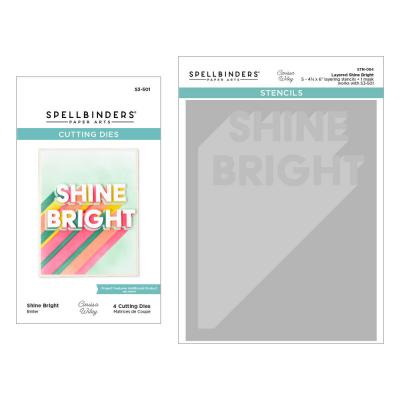 Spellbinders Etched Dies - Layered Shine Bright