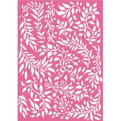 Dawn Bibby Stencil - Beautiful Blooms Leaf Flourish