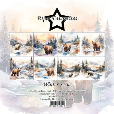 Paper Favourites Paper Pack - Winter Scene