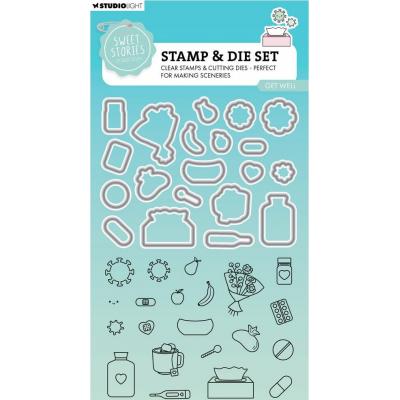 StudioLight Sweet Stories Stempel & Stanzen - Get Well
