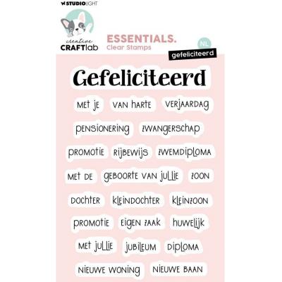 StudioLight Creative Craftlab Stempel - Gefeliciteerd (NL)