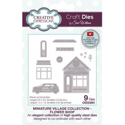 Creative Expressions By Sue Wilson Craft Dies - Miniature Village Flower Shop