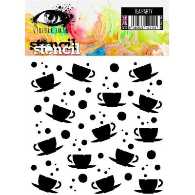 Visible Image Stencil - Tea Party