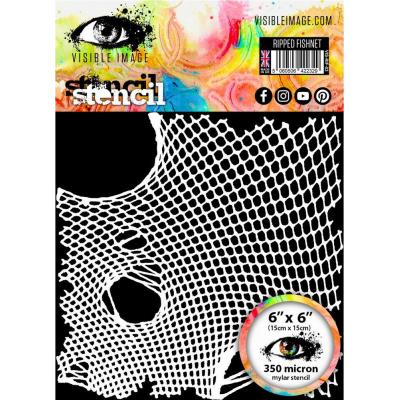 Visible Image Stencil - Ripped Fishnet