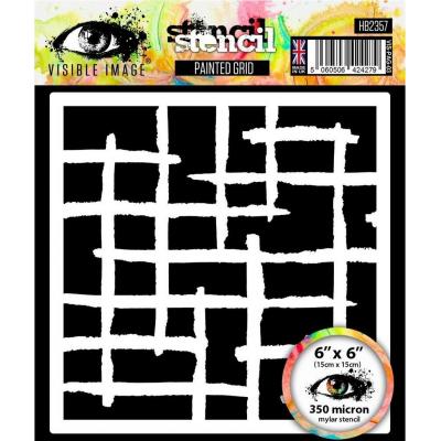 Visible Image Stencil - Painted Grid