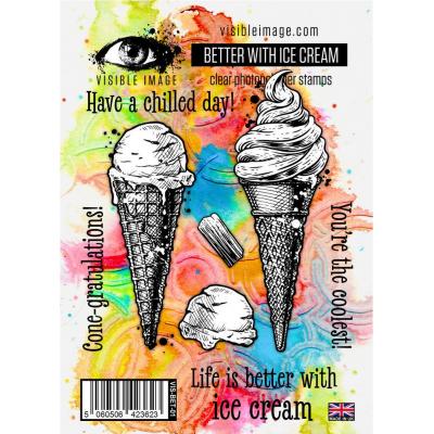 Visible Image Stempel - Better With Ice Cream