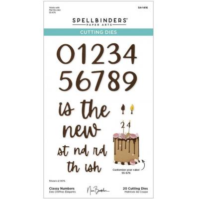 Spellbinders Etched Dies - Classy Numbers