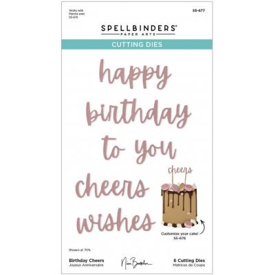 Spellbinders Etched Dies - Birthday Cheers