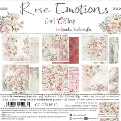 Craft O'Clock Rose Emotions - Paper Set