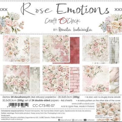 Craft O'Clock Rose Emotions - Paper Set