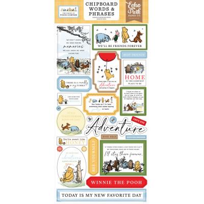 Echo Park The House At Pooh Corner - Chipboard Word & Phrases