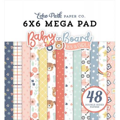 Echo Park Baby On Board It's a Girl! - Cardmakers Mega Pad