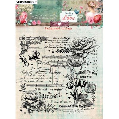 Studio Light Sending You Love Stempel - Background Collage
